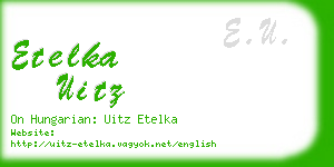 etelka uitz business card